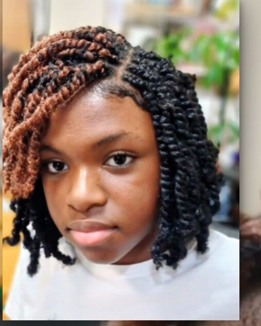 Natural kinky twist depends on size and length